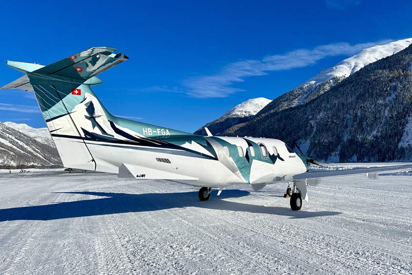 Haute Aviation's Flying Matterhorn PC-12 NGX.