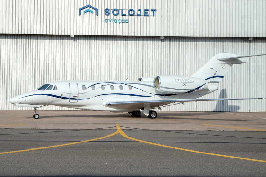 The Citation X has capacity for eight passengers and autonomy for international flights, and joins four Hawker 400XPs on the Solojet Shares programme.