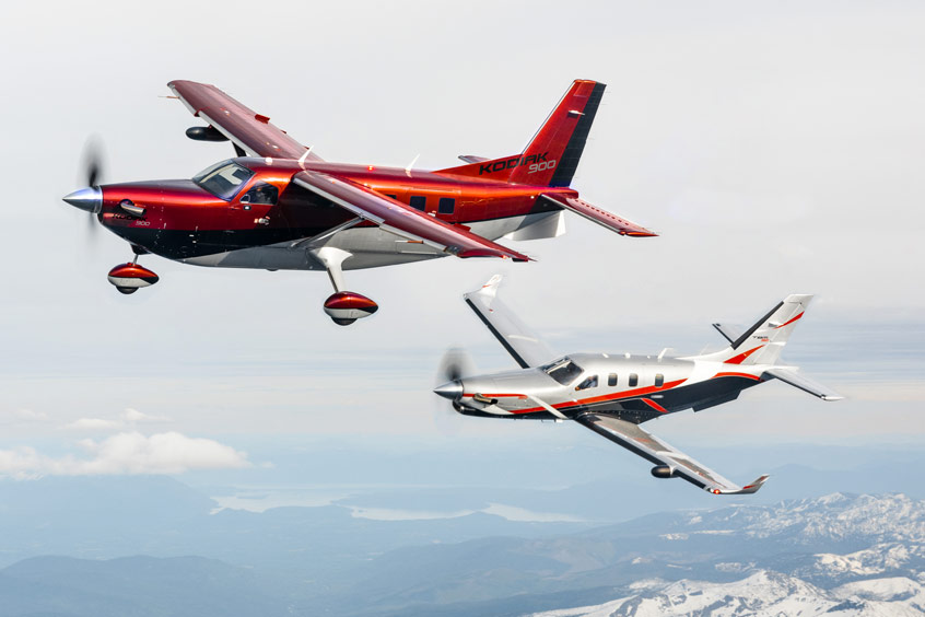 The Kodiak 900 and TBM 960.