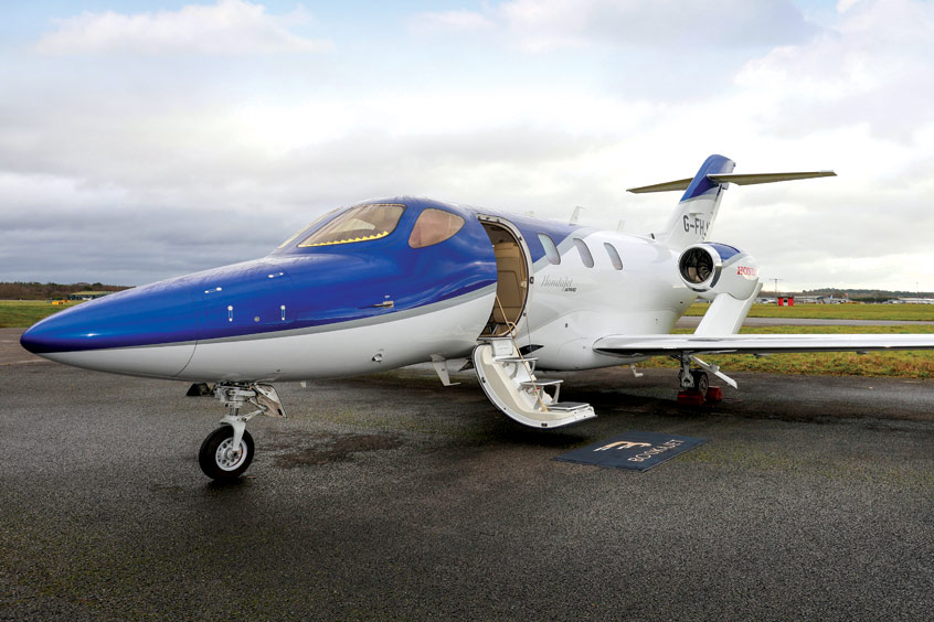 The HondaJet will support charter operations from the south of England.