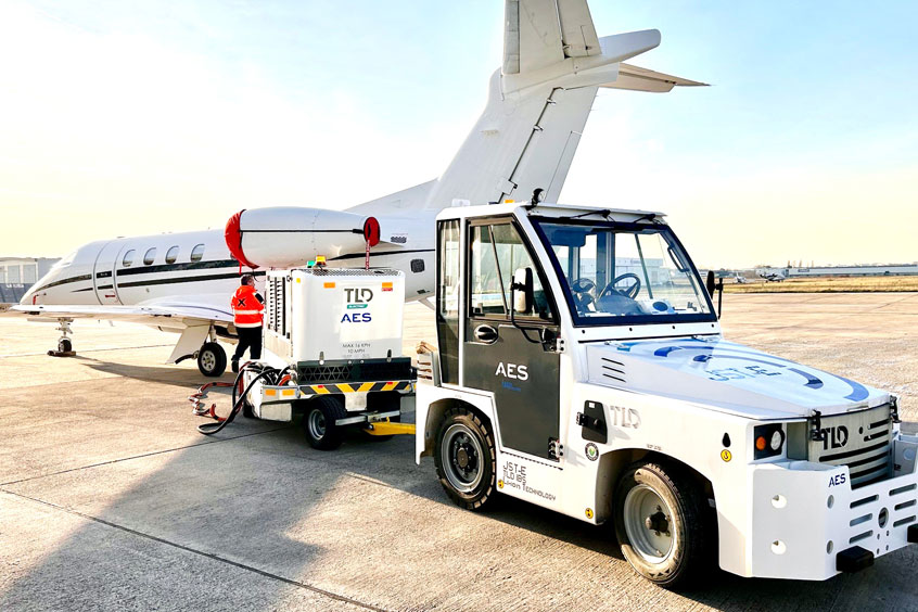 ExecuJet has introduced the first fully electric ground handling equipment at Paris Le Bourget FBO.